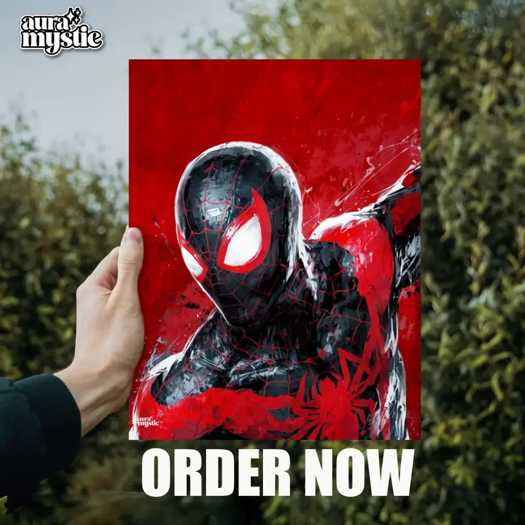 Spiderman Dark | Glossy Metal Frame