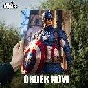 Marvel's Captain America | Glossy Metal Frame