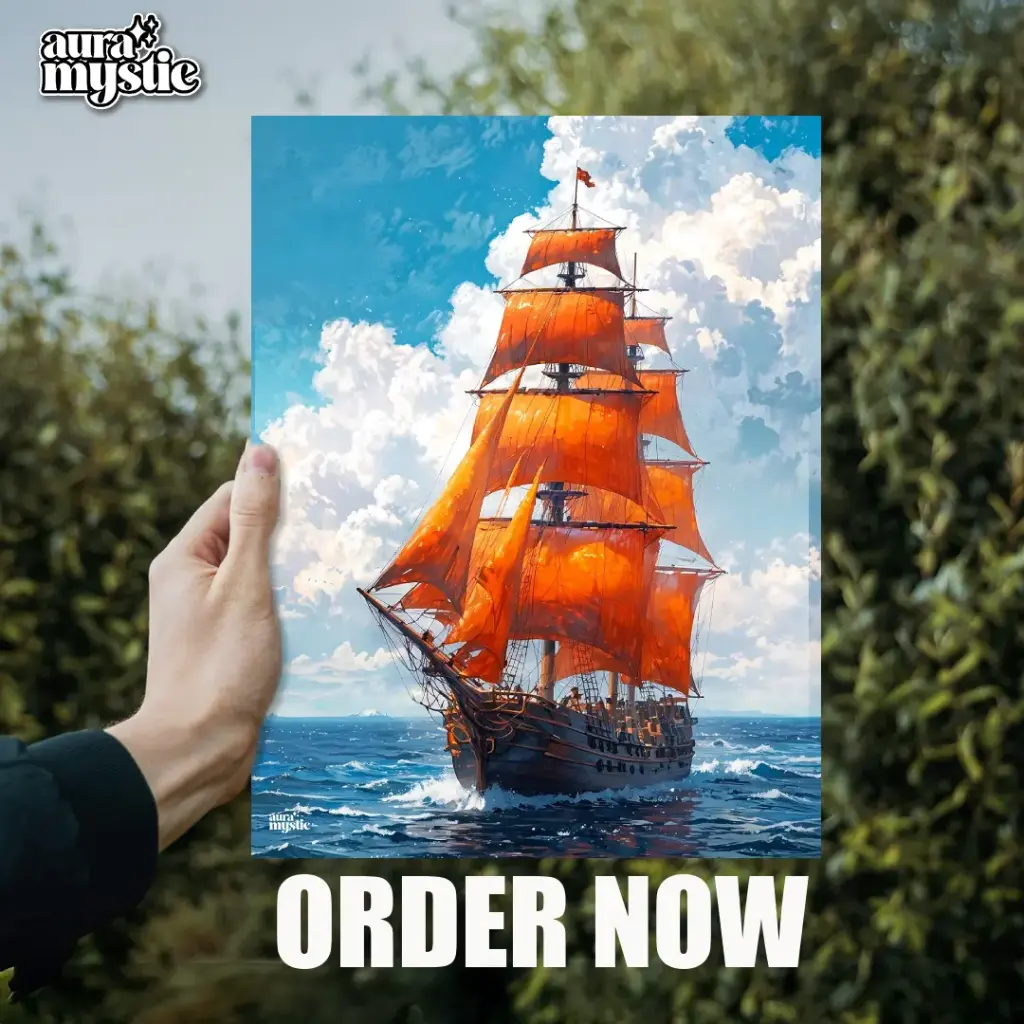 Pirate's Ship | Glossy Metal Frame