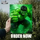 Marvel's Hulk | Glossy Metal Frame