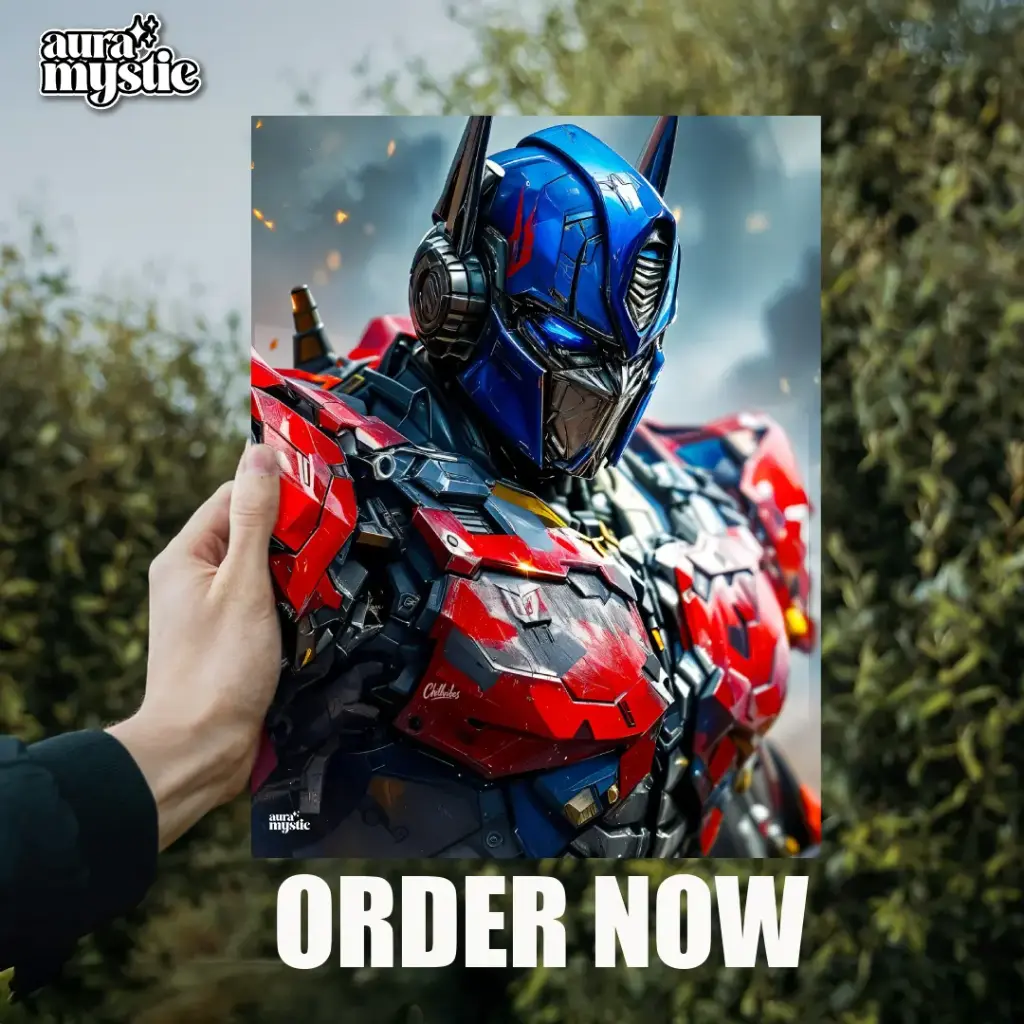 Optimus Prime Transformers | Glossy Metal Frame