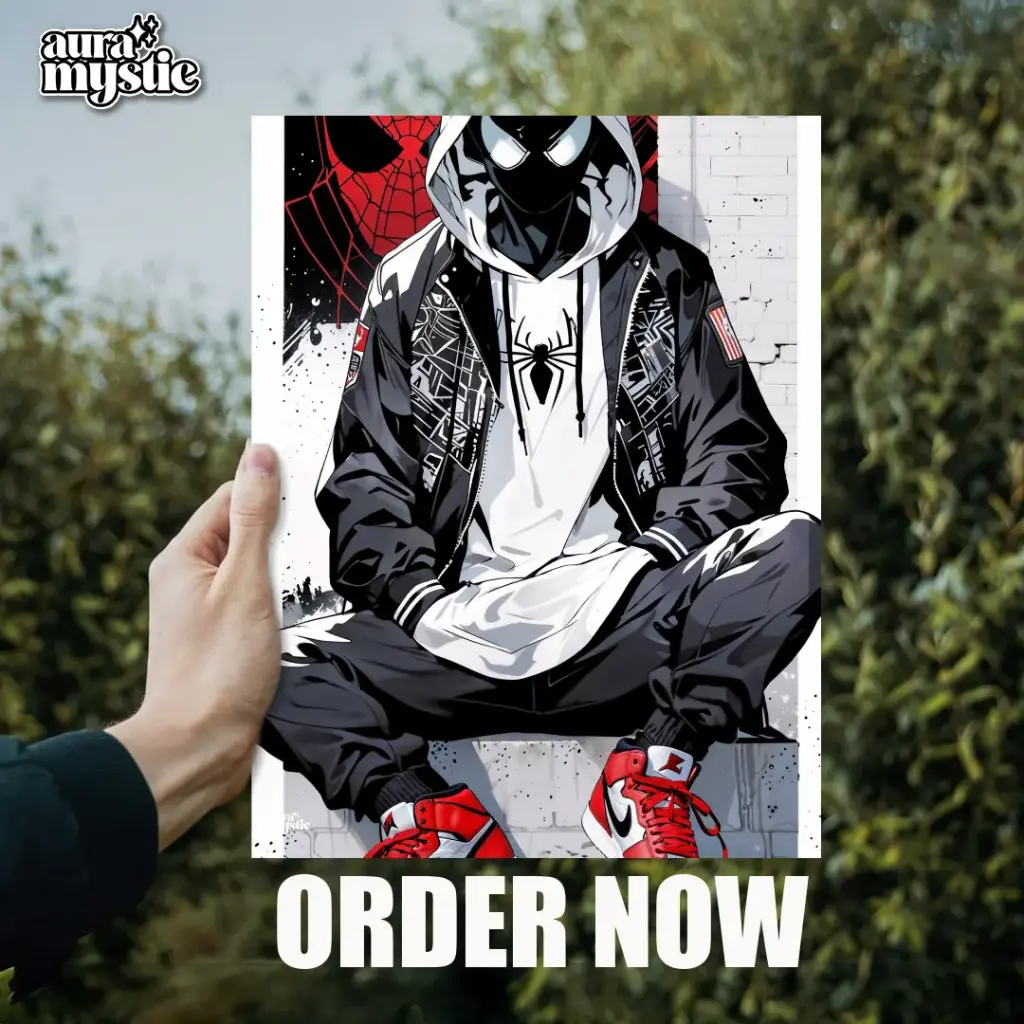 Spider-Man Miles Morales | Glossy Metal Frame