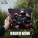 Call Of Duty Mardern Warfare 2 | Glossy Metal Frame