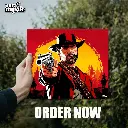 Red Dead Redemption 2 | Glossy Metal Frame