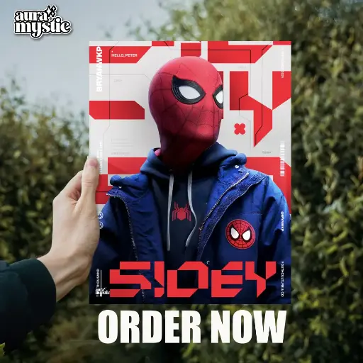 Sidey SpiderMan | Glossy Metal Frame