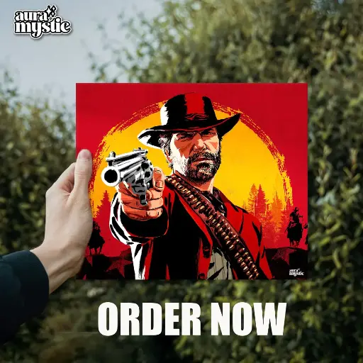 Red Dead Redemption 2 | Glossy Metal Frame