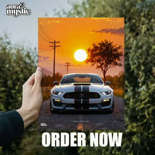 Ford Mustang | Glossy Metal Frame