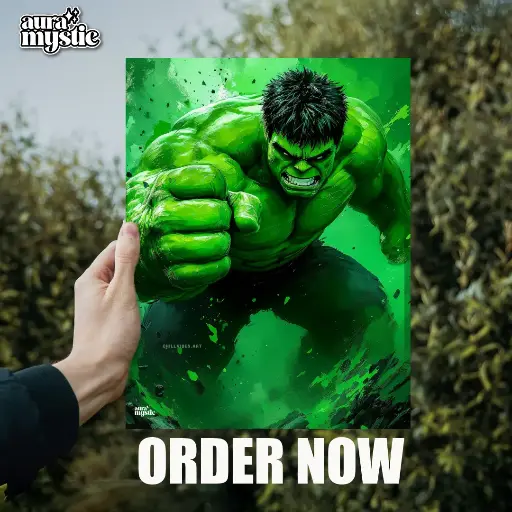 Marvel's Hulk | Glossy Metal Frame